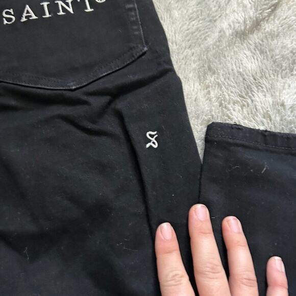 Saint Morta Luxury Distressed Skinny Jeans - Picture 4 of 9